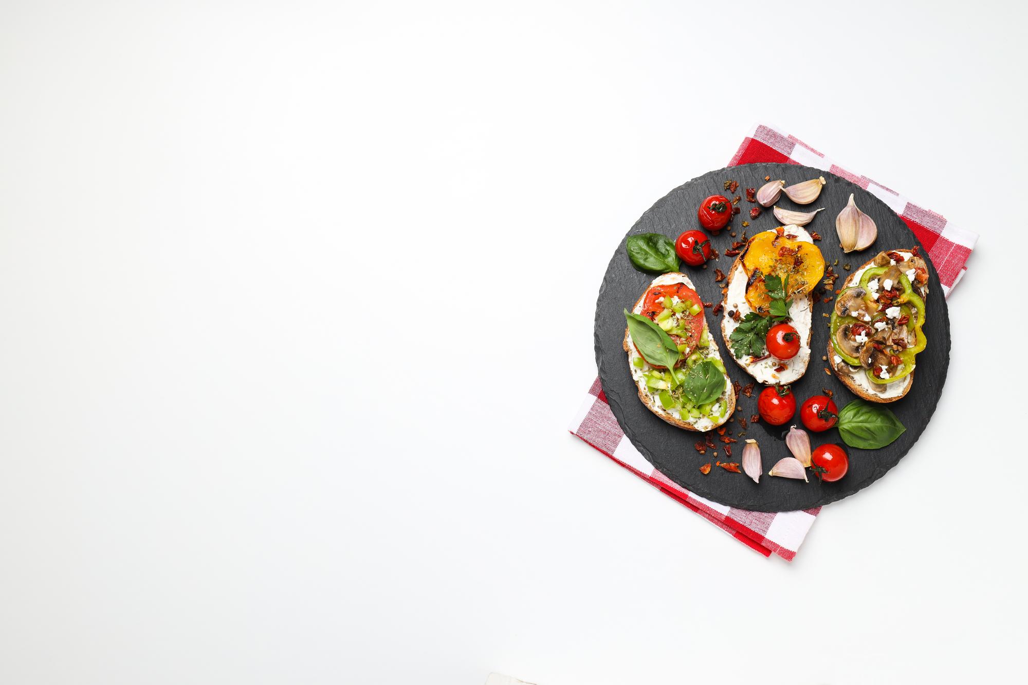 Small tasting plate with regional garnish